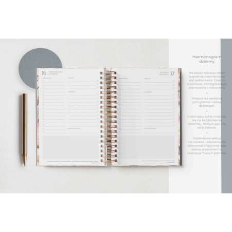 Planner dzienny na spirali 2025 – Nevada