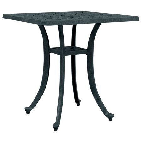 vidaXL Stolik ogrodowy, zielony, 53x53x53 cm, odlewane aluminium