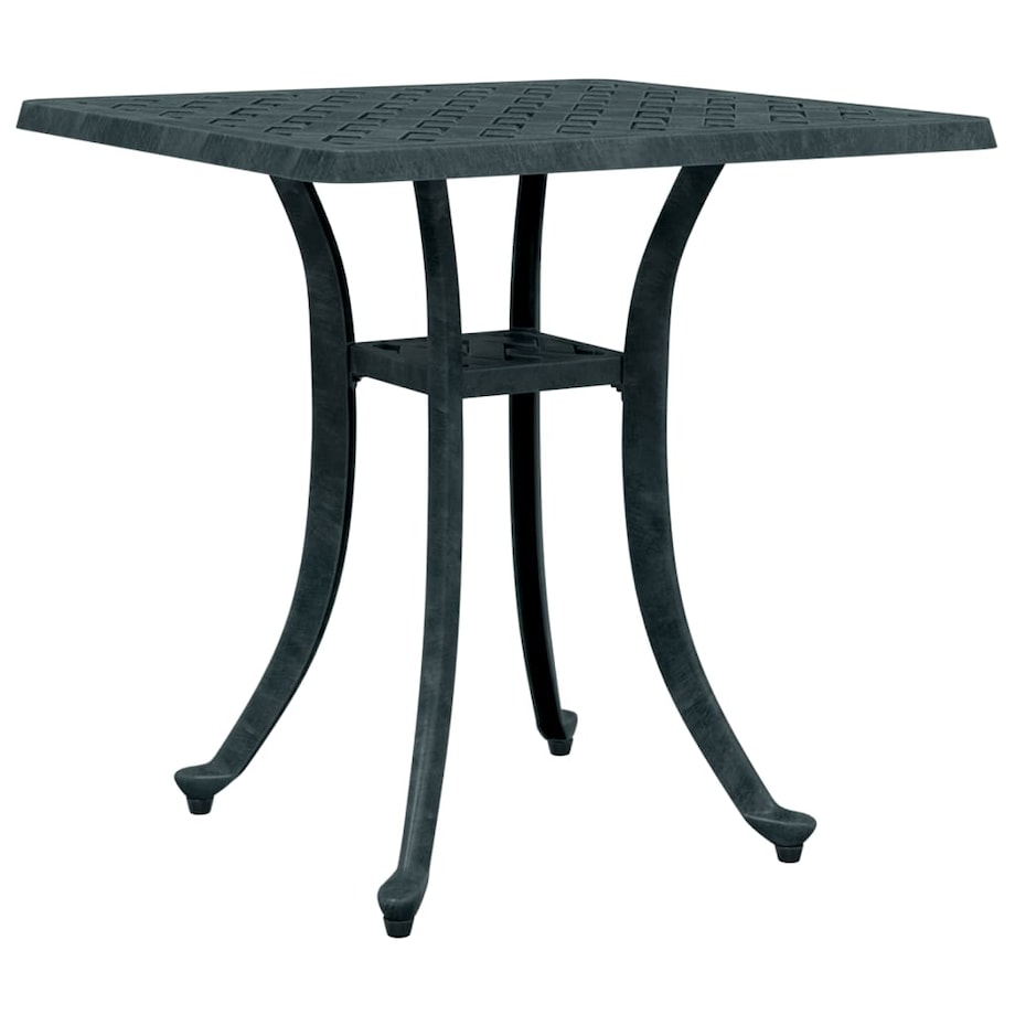 vidaXL Stolik ogrodowy, zielony, 53x53x53 cm, odlewane aluminium