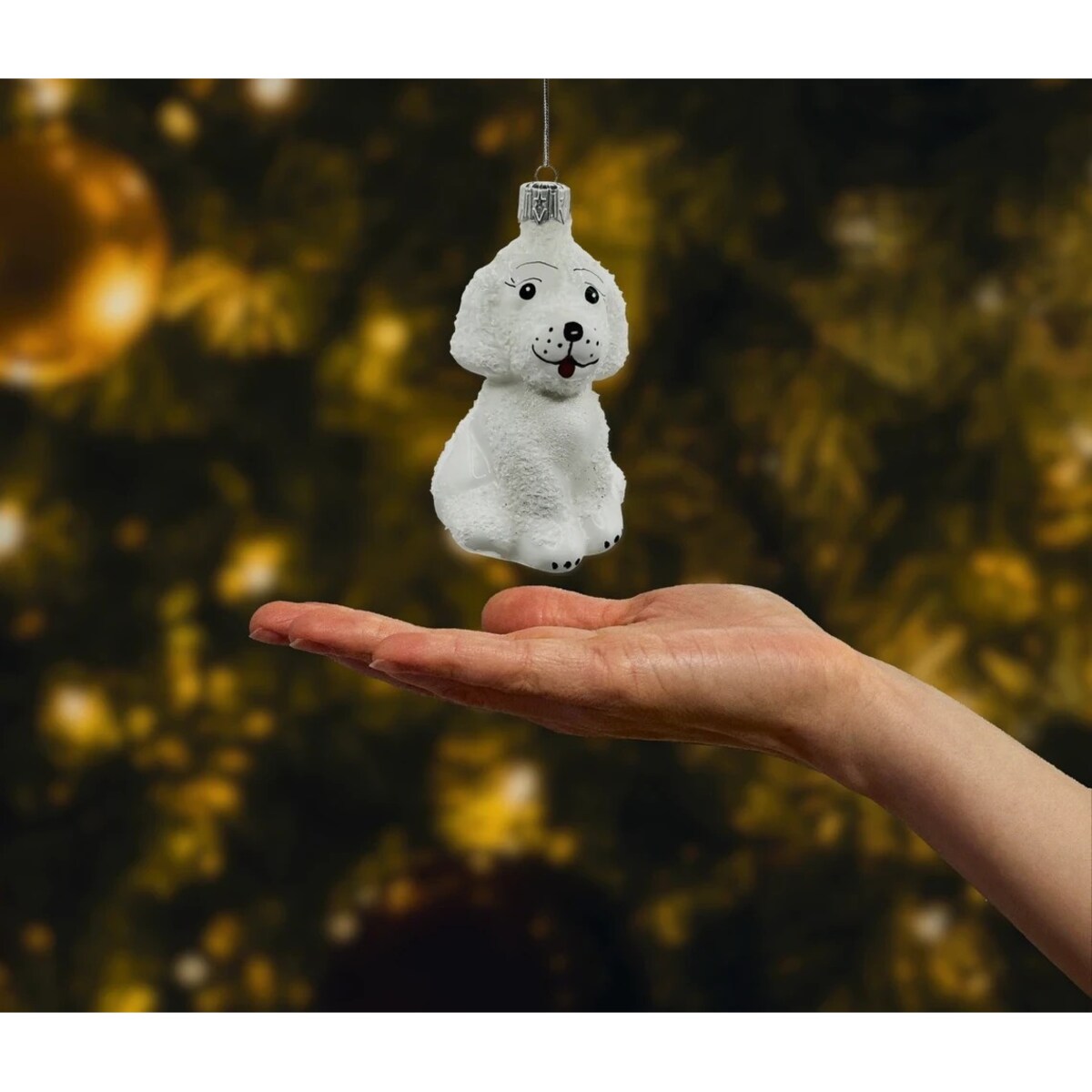 Bombka choinkowa: Piesek z futerkiem