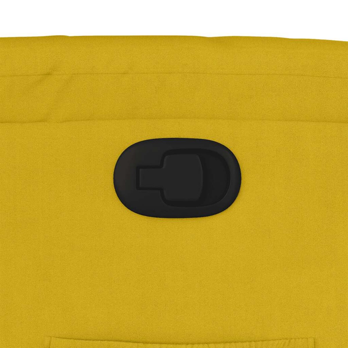 vidaXL Fotel rozkładany, żółty, obity aksamitem