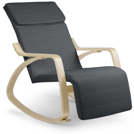 Fotel bujany na biegunach wypoczynkowy drewniany Sofotel Suzi