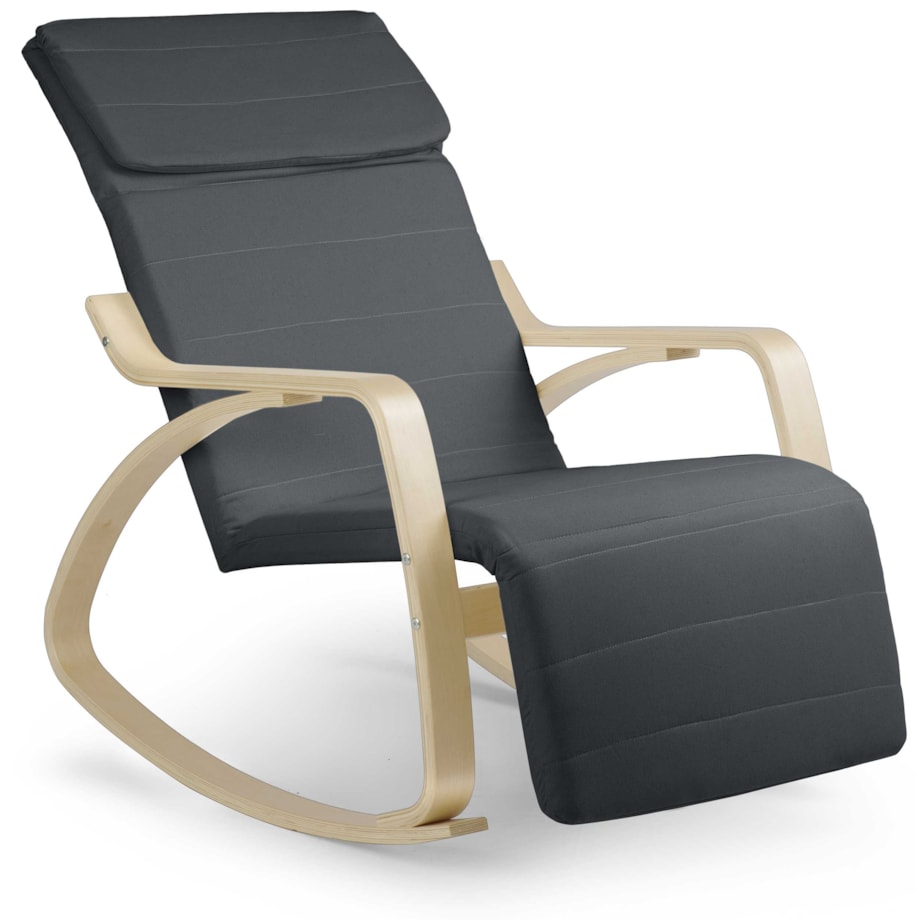 Fotel bujany na biegunach wypoczynkowy drewniany Sofotel Suzi