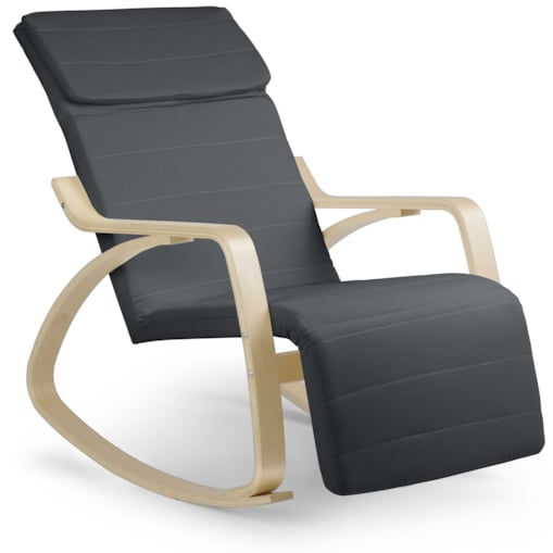 Fotel bujany na biegunach wypoczynkowy drewniany Sofotel Suzi