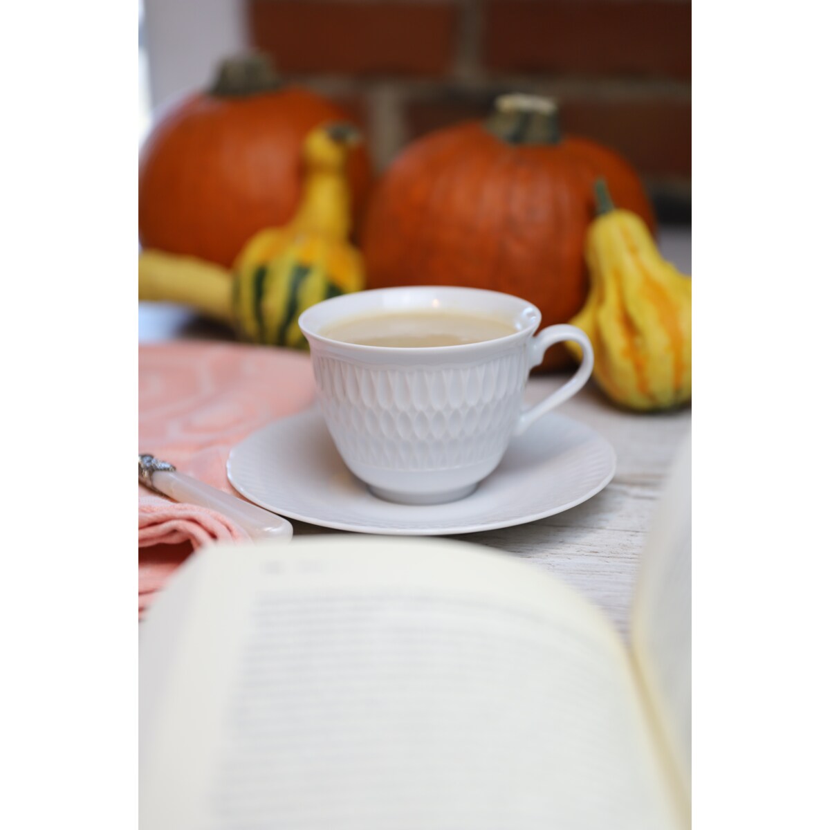 Garnitur do kawy dla 6 osób 21 el. Sofia biała 0001