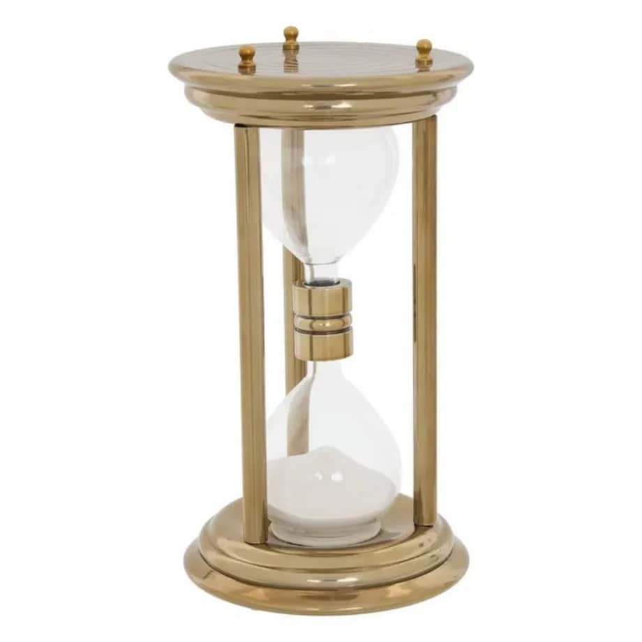 Klepsydra metalowa, złota, Gaya 30 cm