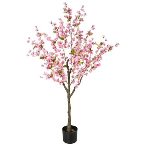 Sztuczna roślina CHERRY TREE 185 cm Różowy