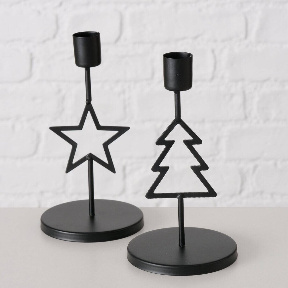 Metalowy świecznik na pojedynczą świecę NORGA, wys. 17 cm