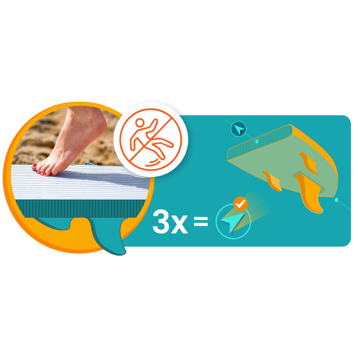 Deska SUP do pływania pompowana Paddle Aquasurf 320cm Neo-Sport