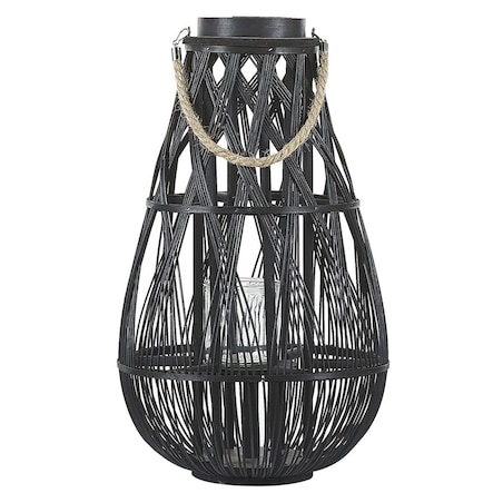 Lampion TONGA Bambus 56 cm Czarny