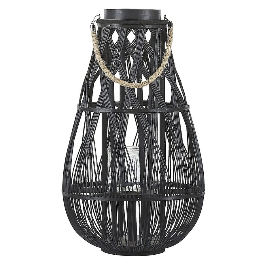 Lampion TONGA Bambus 56 cm Czarny