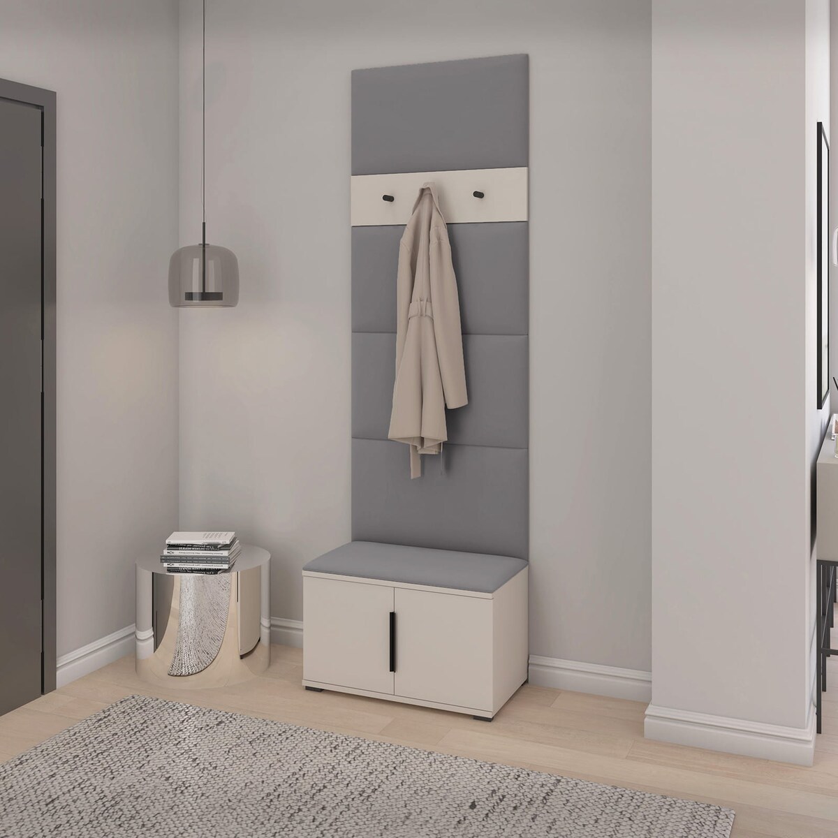 Garderoba z szafką na buty Napoli wersja 6 Trinity 33 beżowa