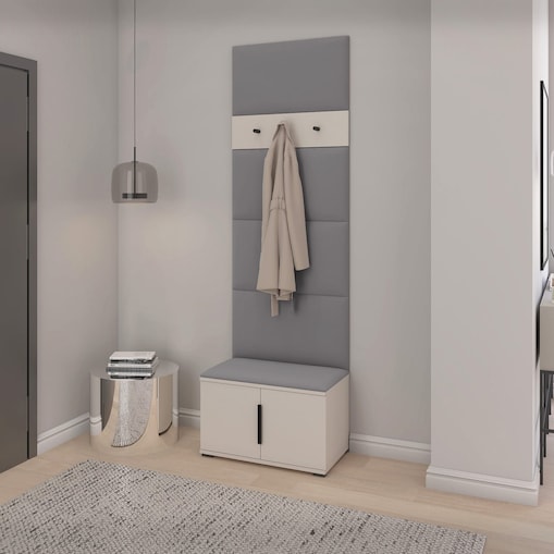 Garderoba z szafką na buty Napoli wersja 6 Trinity 33 beżowa