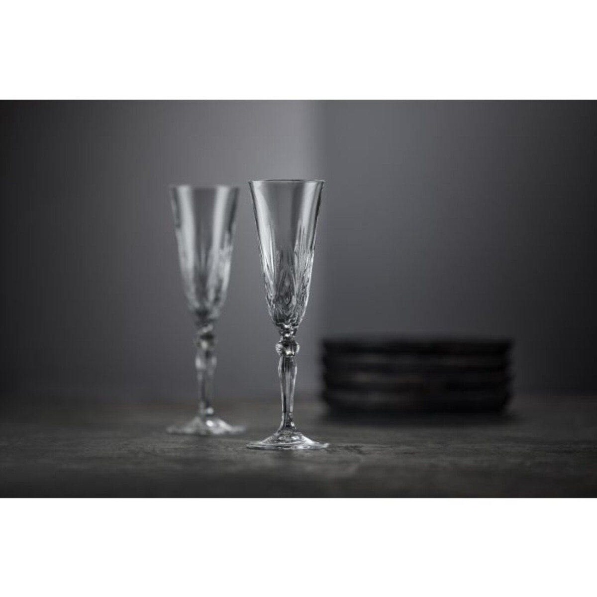 Kieliszki do szampana ze szkła kryształowego Melodia 160 ml 4 sztuki 916096