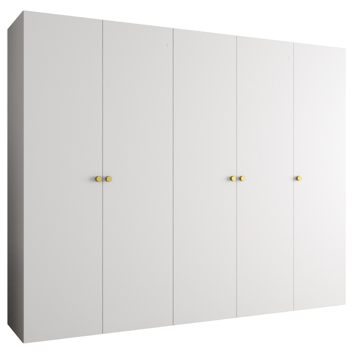 Szafa uchylna otwierana PARMA 1 250 wys. 202 cm Biały + u. Złoty