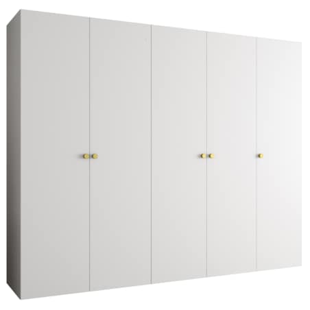 Szafa uchylna otwierana PARMA 1 250 wys. 202 cm Biały + u. Złoty