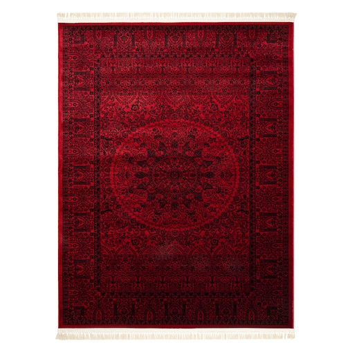 Dywan ORIENT 6039 bordo / czarny Ramka, 150x230 cm