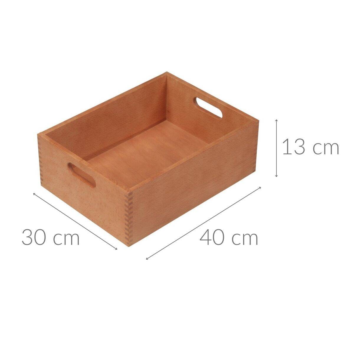 Pojemnik do przechowywania z uchwytami, drewno bukowe, Kesper