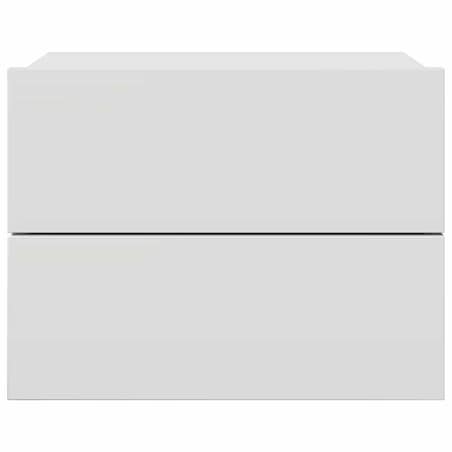 vidaXL Szafka nocna, biała, 40x30x30 cm, materiał drewnopochodny