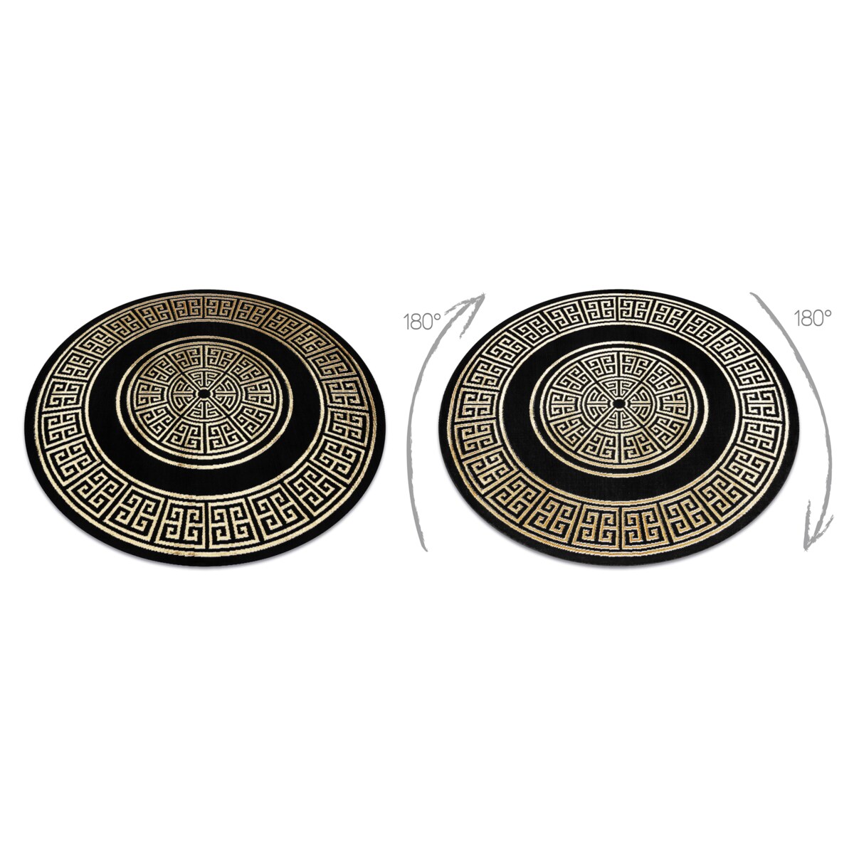 Dywan ALLURE 1968 koło Grecki klucz, ramka - koło 200 cm