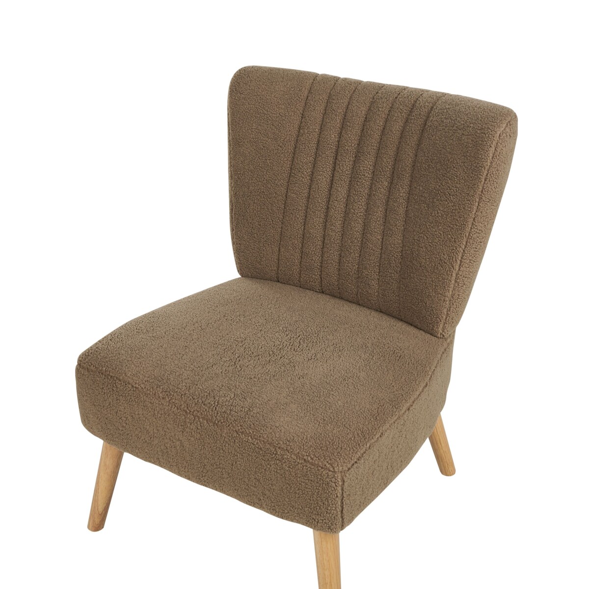 Fotel brązowy boucle VAASA