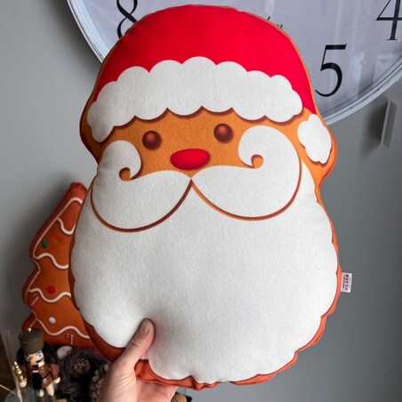 Poduszka świąteczna piernik Mikołaj