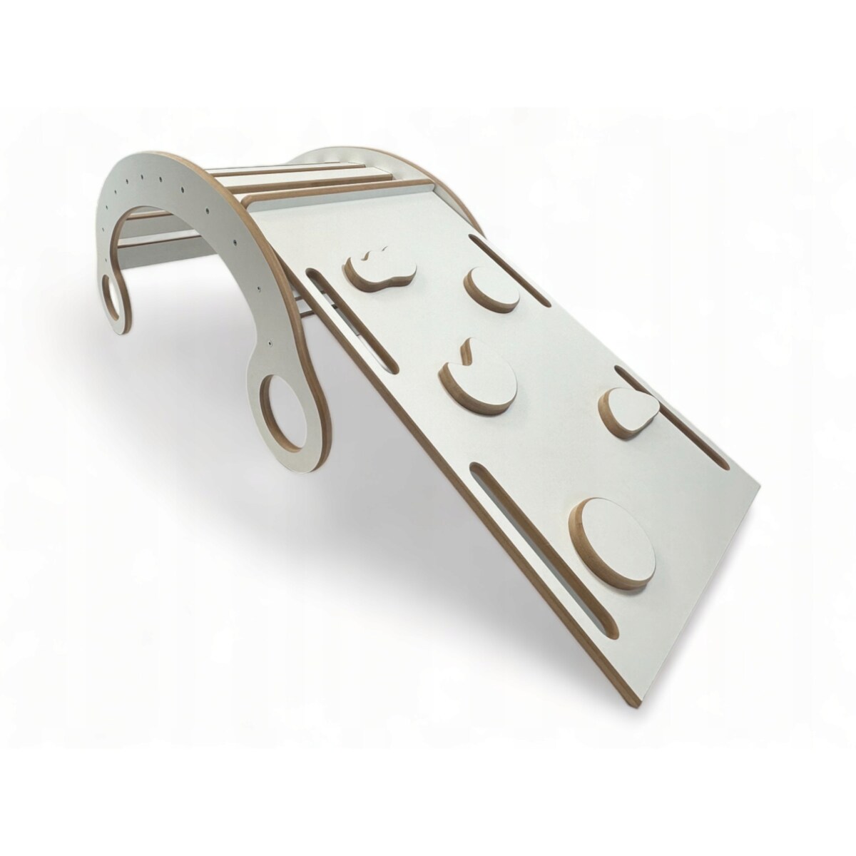 Deska do balansowania + Poduszka Szary + Ścianka + Zjeżdżalnia/Drabinka CE