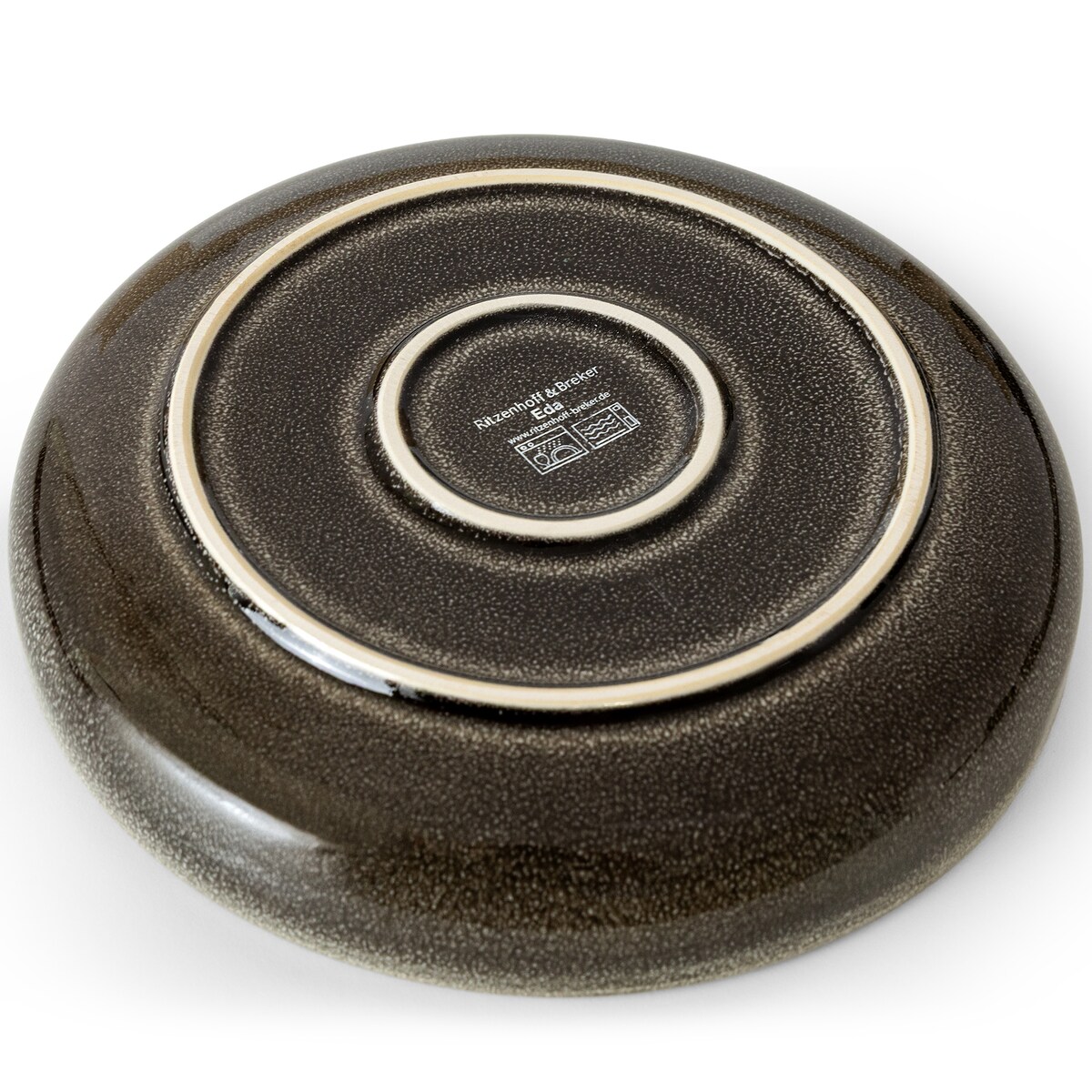 EDA Talerz głęboki 6 szt., brązowy/szary/beżowy