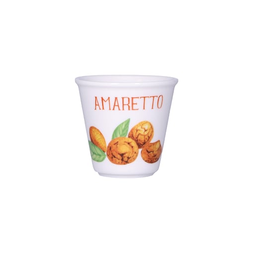 Zestaw 6 kieliszków do Amaretto Liquorelli - Biały, 75 ml