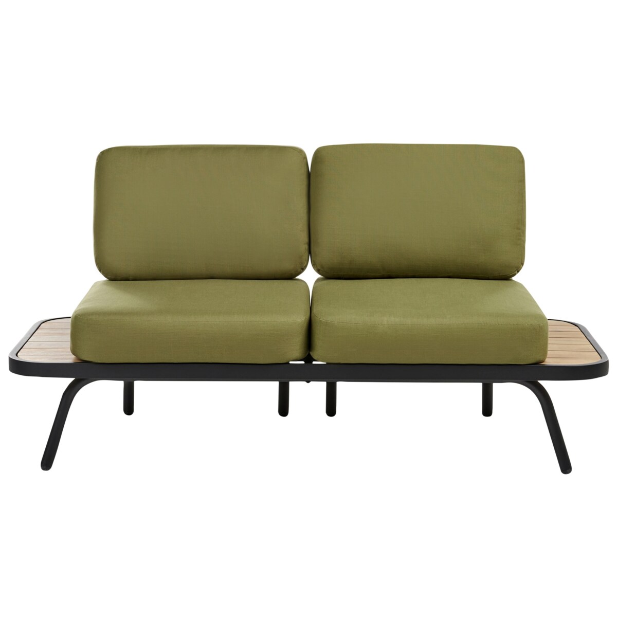 Zestaw ogrodowy ze stolikiem MINOZZO Certyfikowane drewno akacjowe 4 osób Oliwkowy