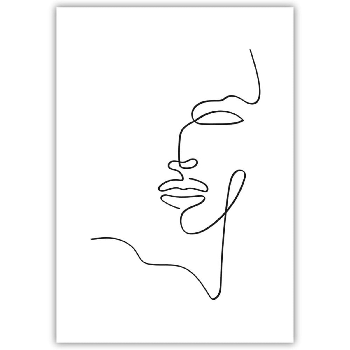 plakat line art twarz kobiety 50x70 cm