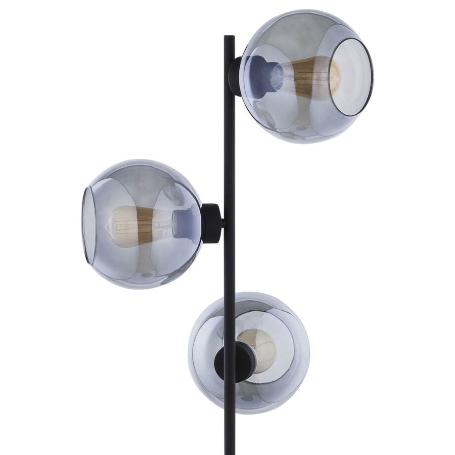 Potrójna lampa podłogowa kule Cubus 5239 TK Lighting szklana przydymiona