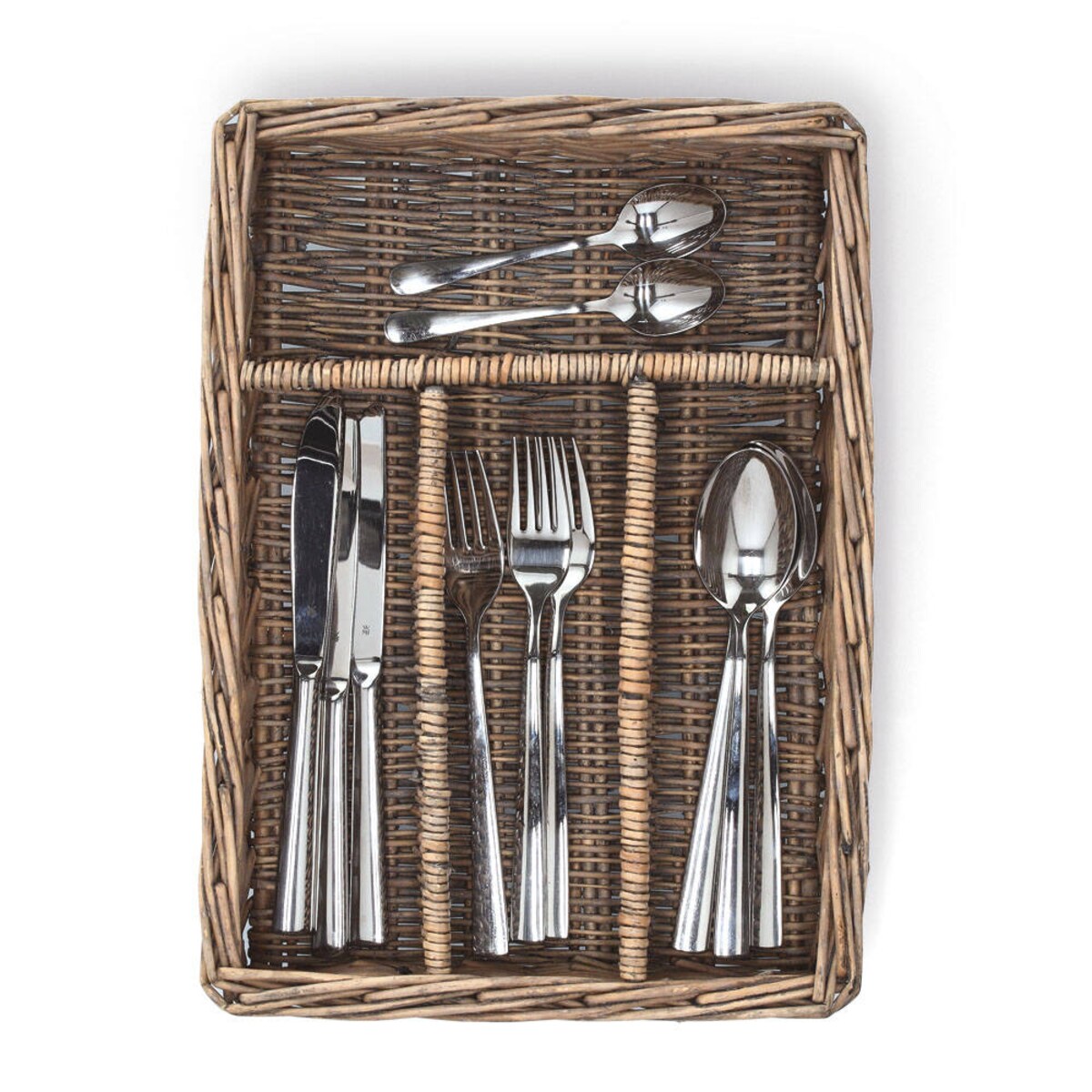Wiklinowy organizer na sztućce, 35 x 25 x 7 cm