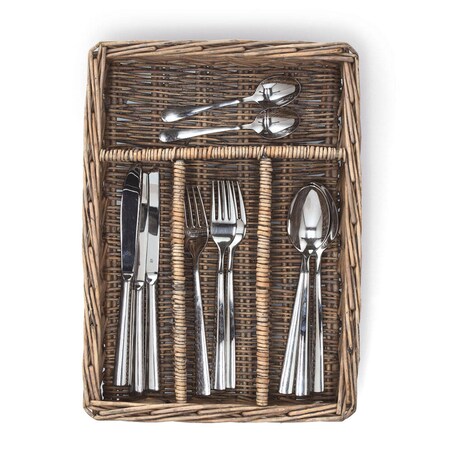 Wiklinowy organizer na sztućce, 35 x 25 x 7 cm