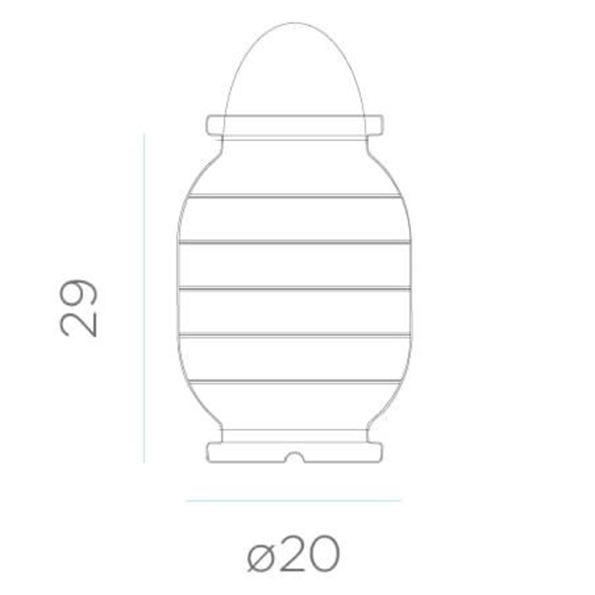 Lampka przenośna do ogrodu Candela LUMCN030WLNW King Home LED 3W 6000K lampion biała