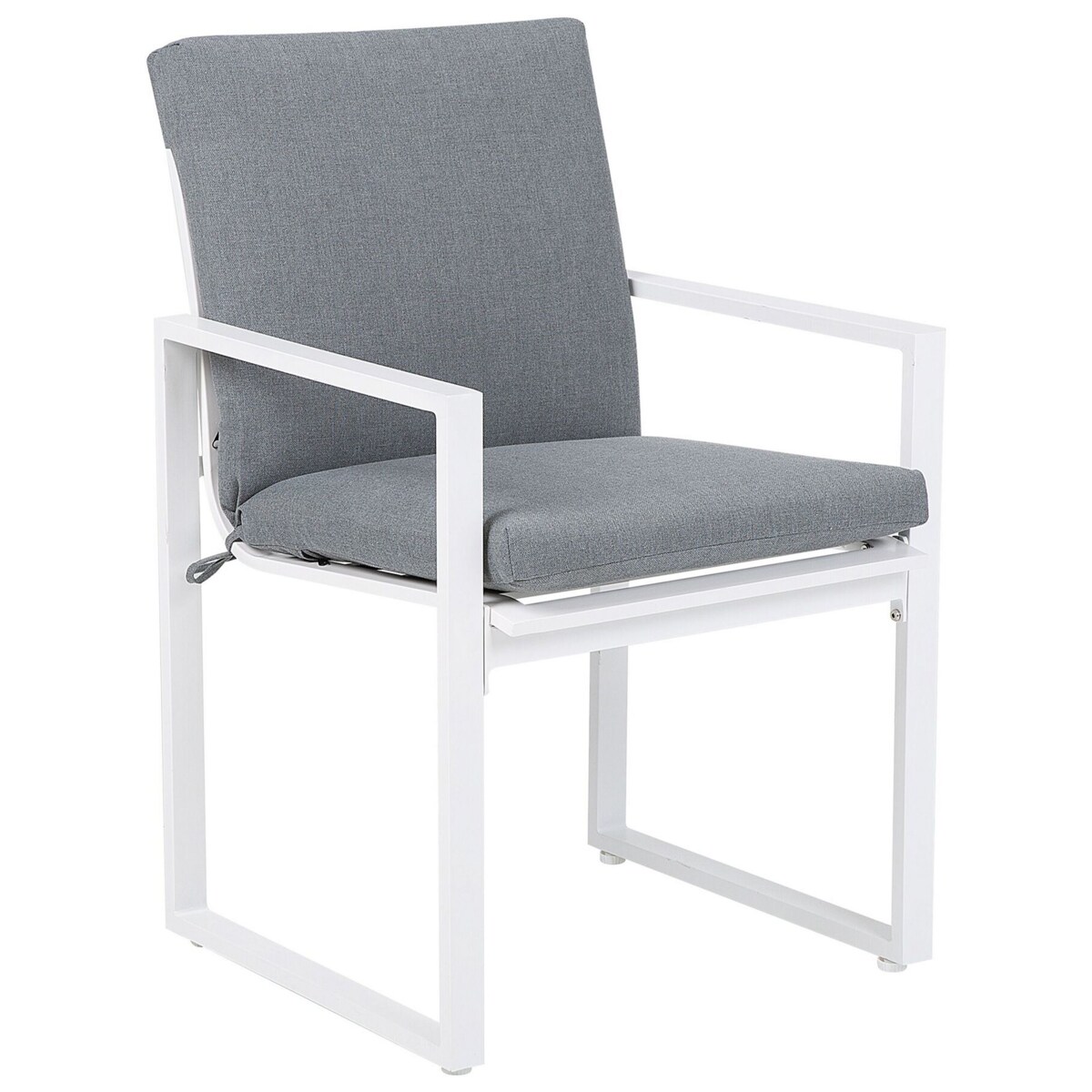 Zestaw 4 krzeseł ogrodowych szary PANCOLE