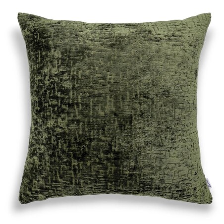 Duża zielona poduszka 50x50 Bess - ciemna oliwka