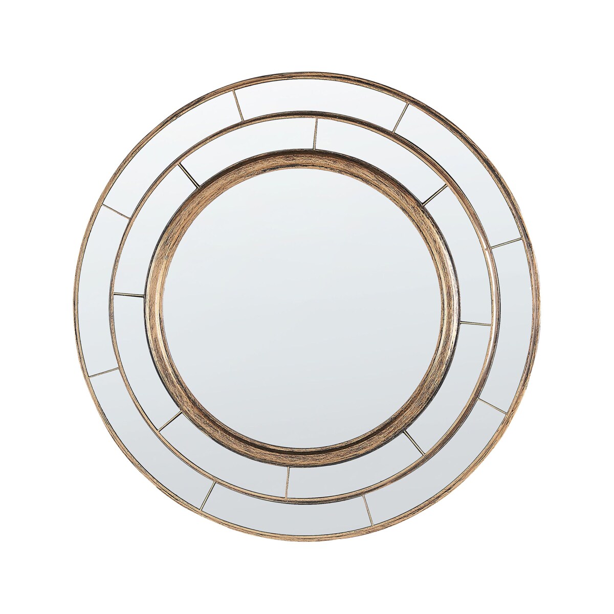 Okrągłe lustro ścienne ø 40 cm złote BELCHITE