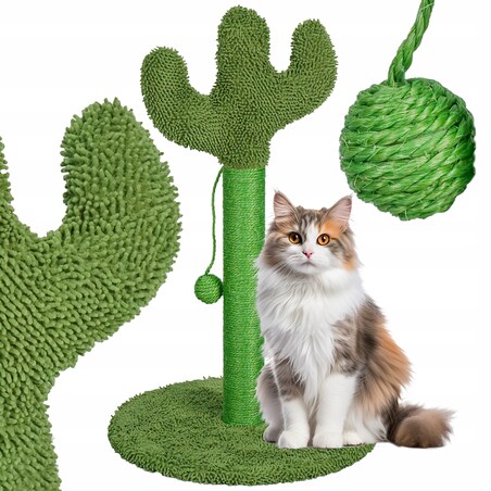 Drapak dla kota KAKTUS zielony wysoki