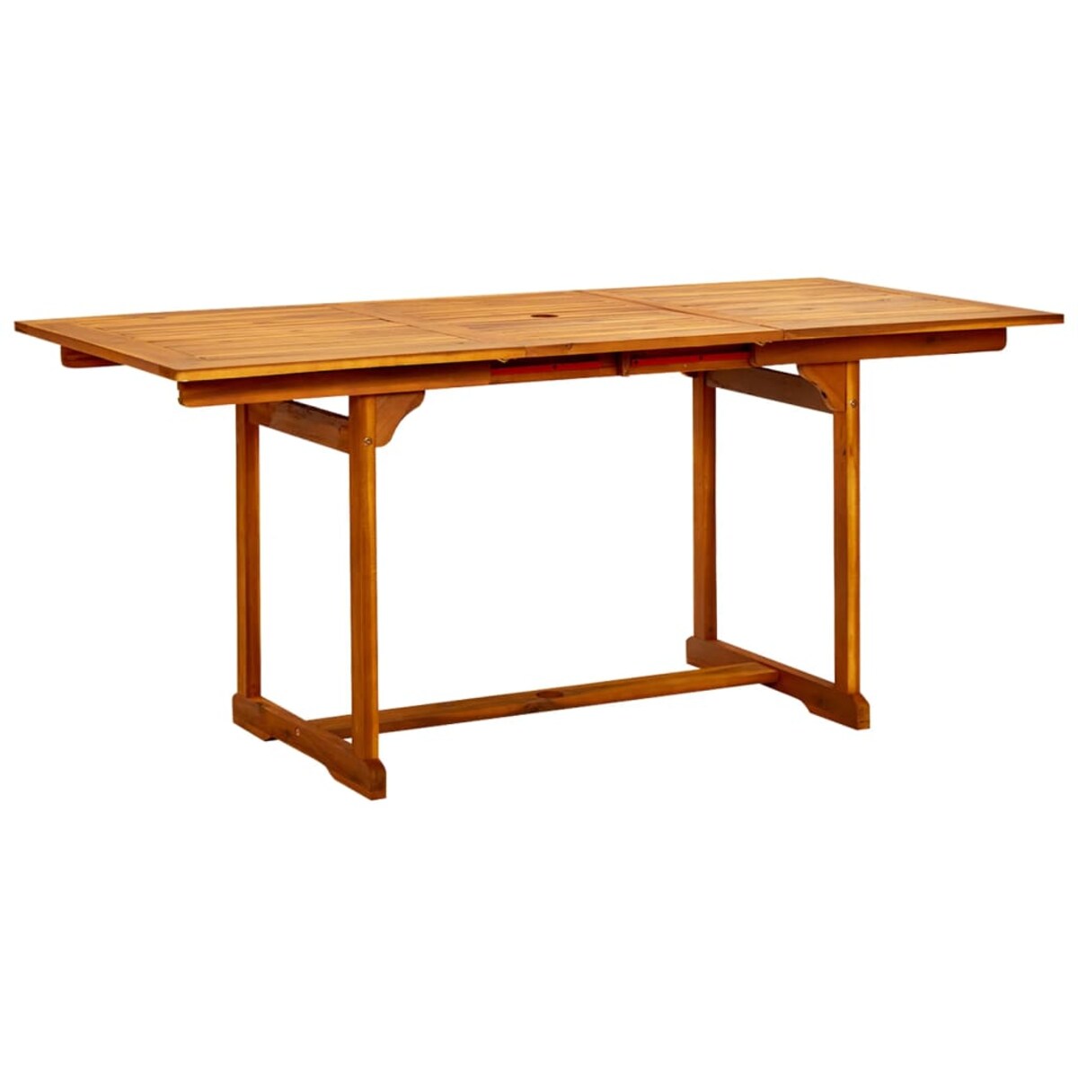 vidaXL Ogrodowy stół jadalniany, (120-170)x80x75 cm, drewno akacjowe