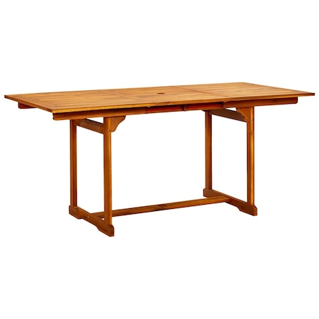 vidaXL Ogrodowy stół jadalniany, (120-170)x80x75 cm, drewno akacjowe
