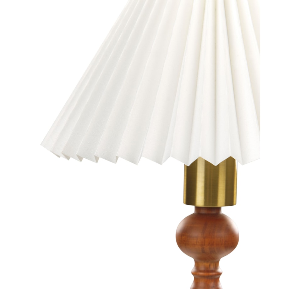 Lampka nocna drewniana ciemna COOKS