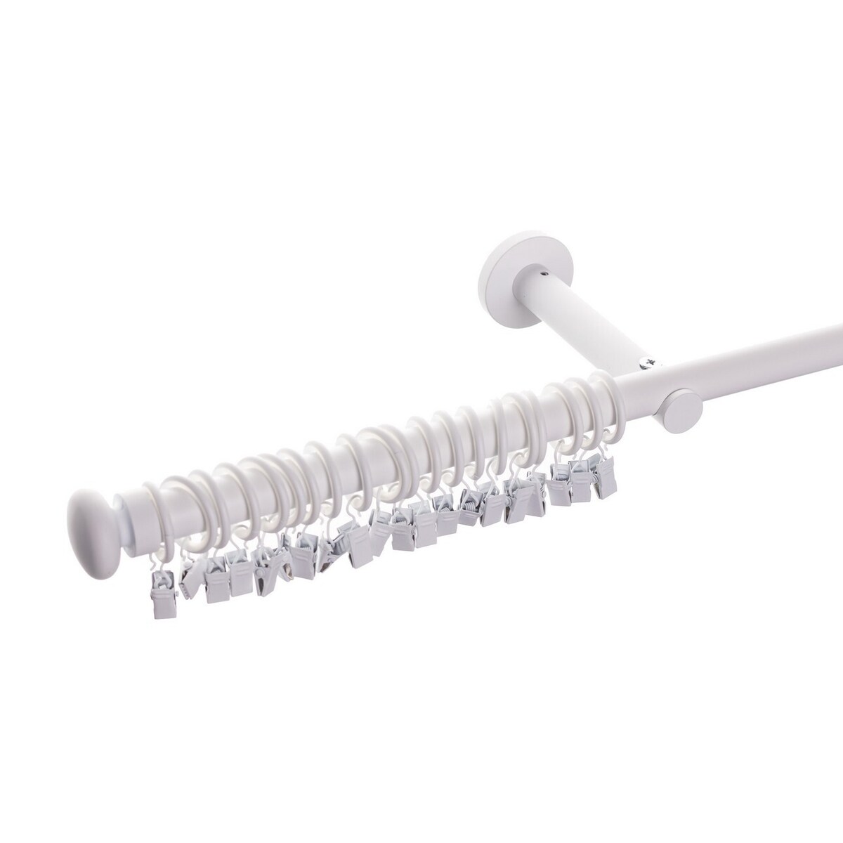 Karnisz pojedynczy Modern white matt 240cm, 240 cm