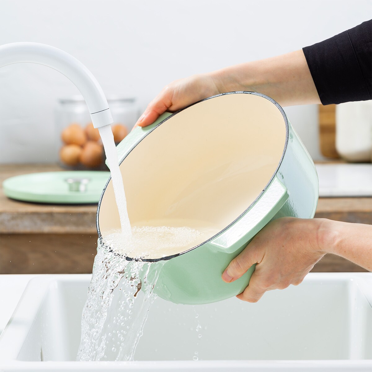 KitchenAid Garnek żeliwny 5,2 l - Pistachio