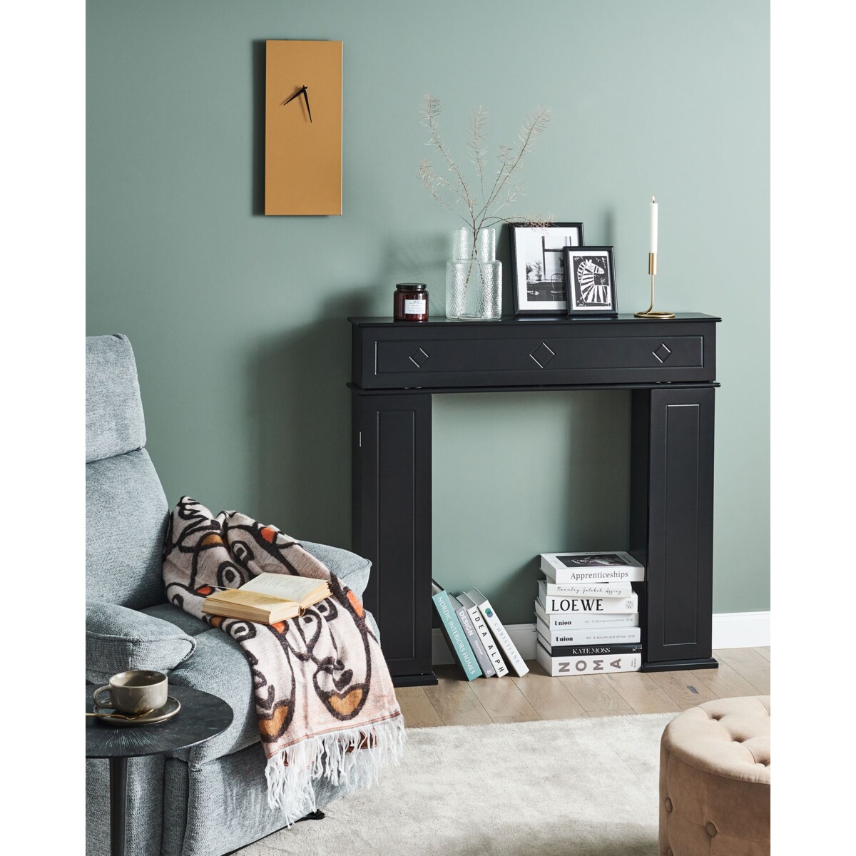 Portal kominkowy MISPEC Czarny