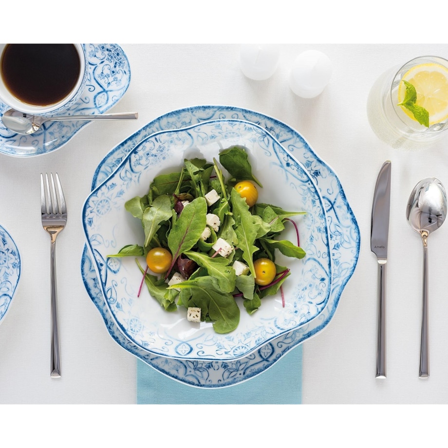 Zestaw 2 talerzy głębokich 23 cm Stone Age Greckie Wakacje LU13 (1234)