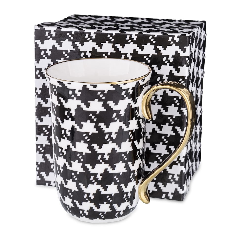 Kubek porcelanowy 450 ml PEPITKA 12,5x8,5x12,5 cm