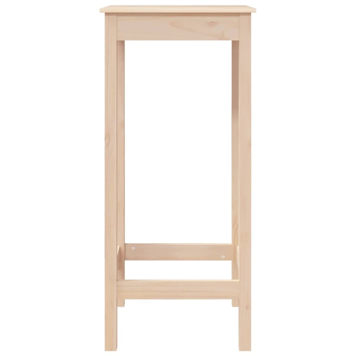 vidaXL Stolik barowy, 50x50x110 cm, lite drewno sosnowe