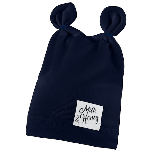 Czapeczka Jesienna Wiosenna Czapka Z Bawełny Dla Dzieci 46-48 Granatowa