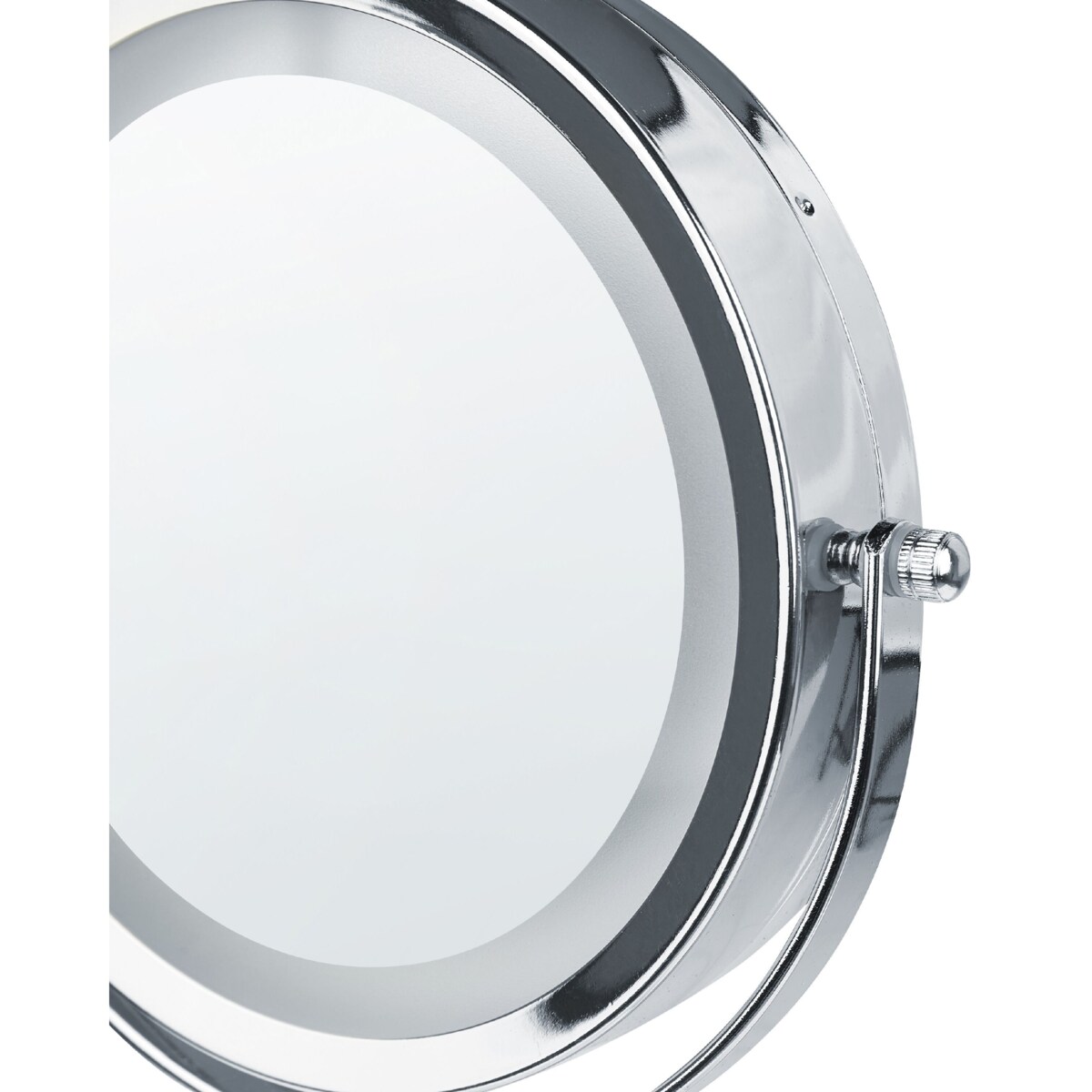 Lusterko kosmetyczne LED ø 20 cm srebrne z białym SAVOIE